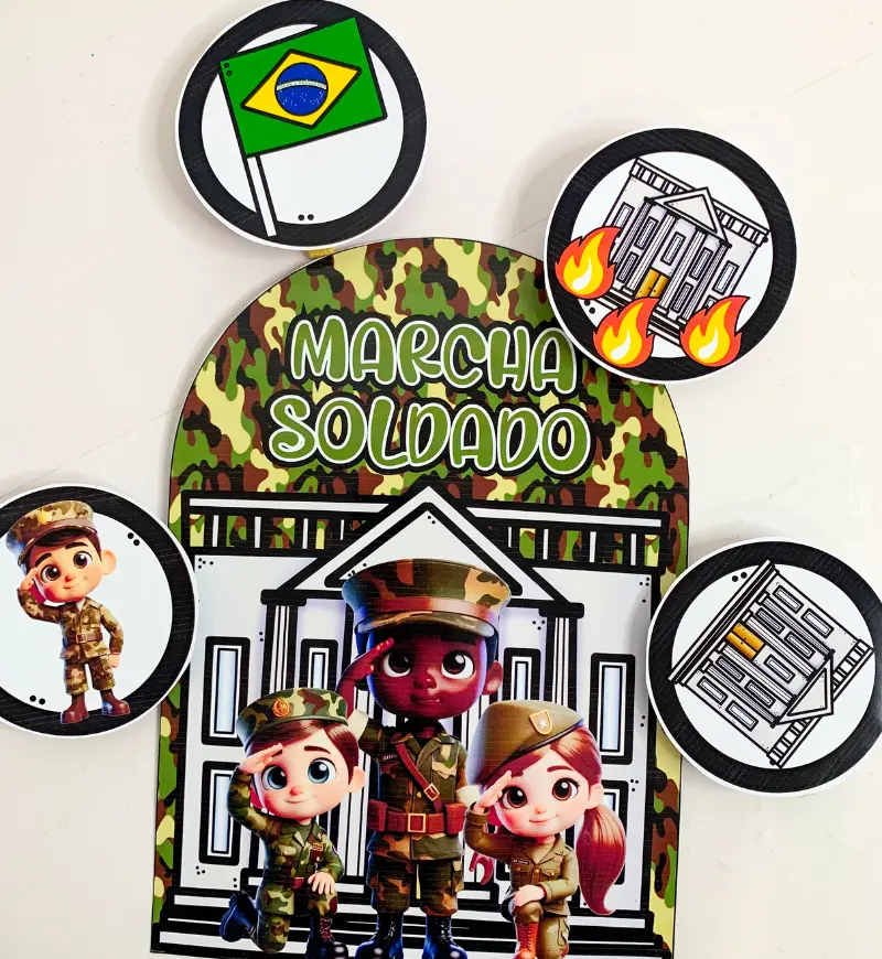 Luva Musical Marcha Soldado para Educação Infantil — amostra 3: Como usar em sala de aula