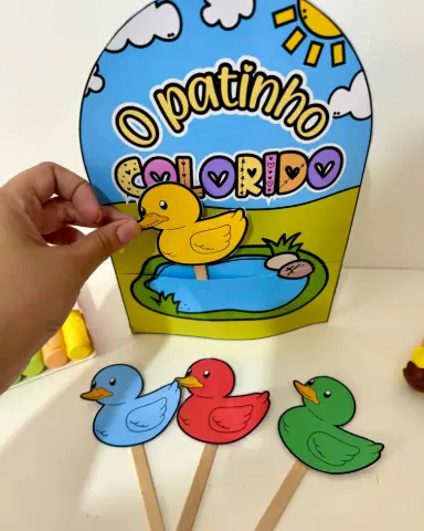 Luva Musical O Patinho Colorido | Educação Infantil — capa do material