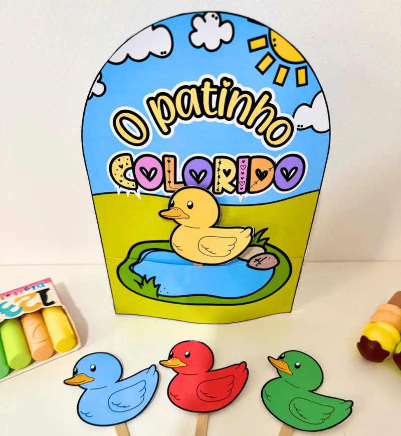 Luva Musical O Patinho Colorido: PDF para Educação Infantil — capa do material