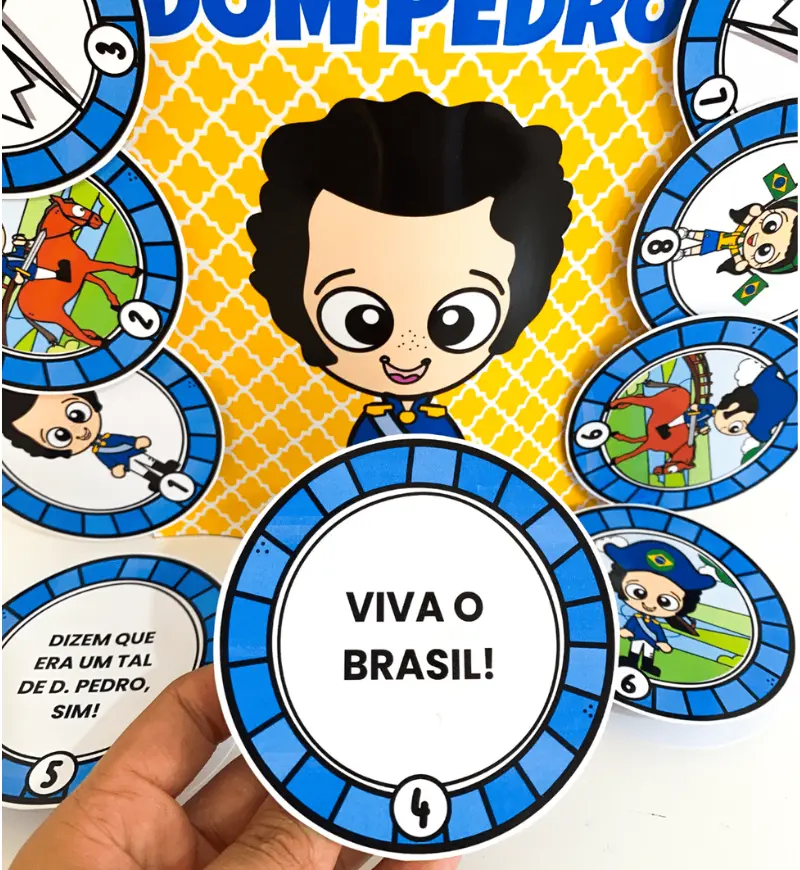 Luva musical Um Tal de Dom Pedro: Independência do Brasil — amostra 1: Luva musical Um Tal de Dom Pedro