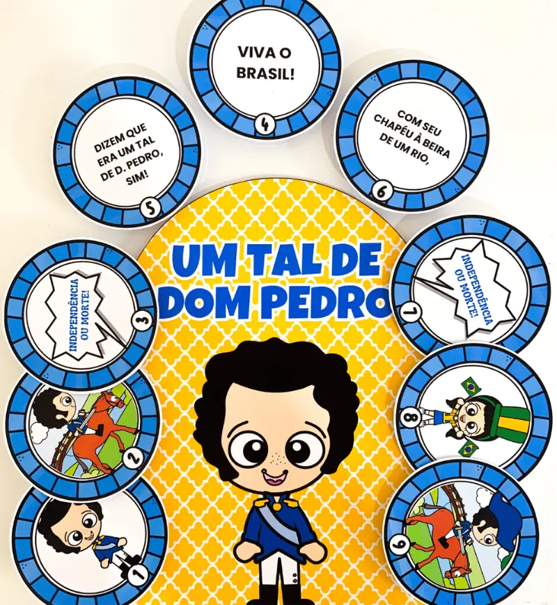 Luva musical Um Tal de Dom Pedro: Independência do Brasil — amostra 2: O que acompanha o material