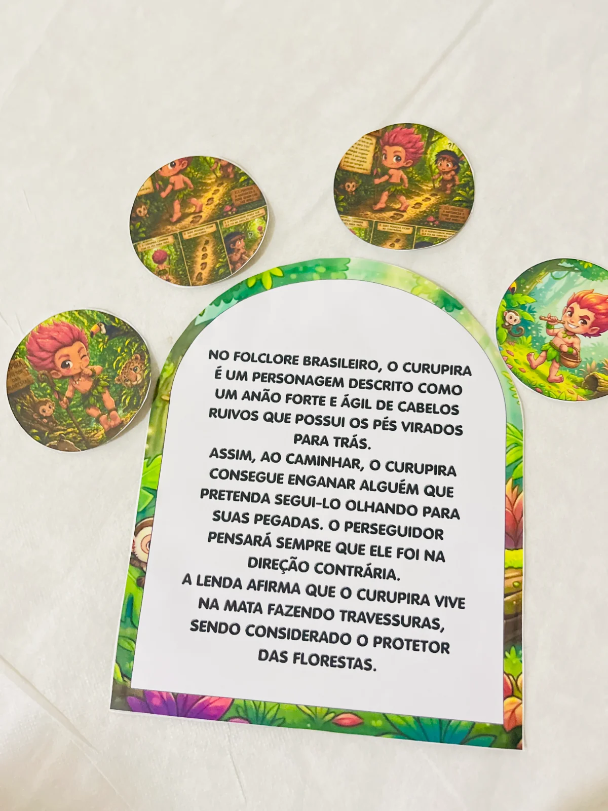 Luva - O Curupira – Atividades para Imprimir — amostra 1: Sobre o Luva - O Curupira