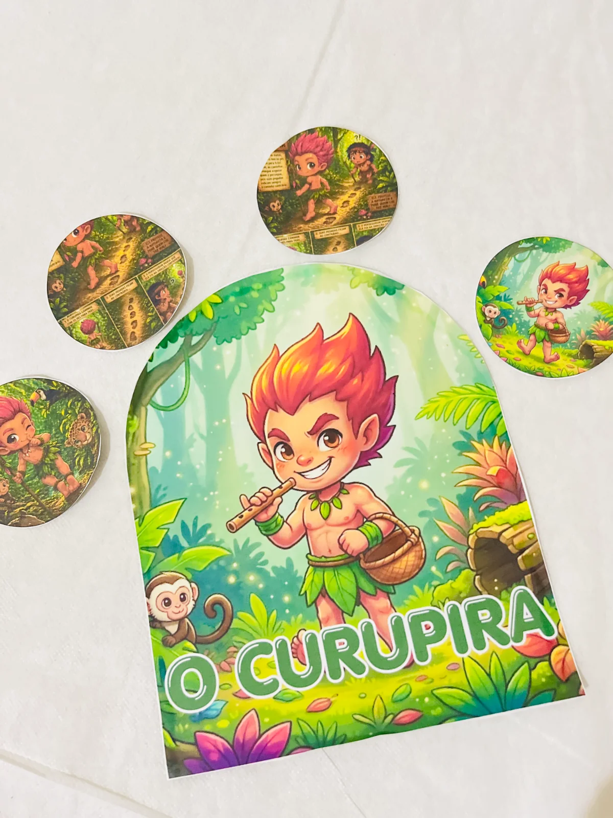 Luva - O Curupira – Atividades para Imprimir — amostra 2: A Lenda do Curupira Você já ouviu passos na mata