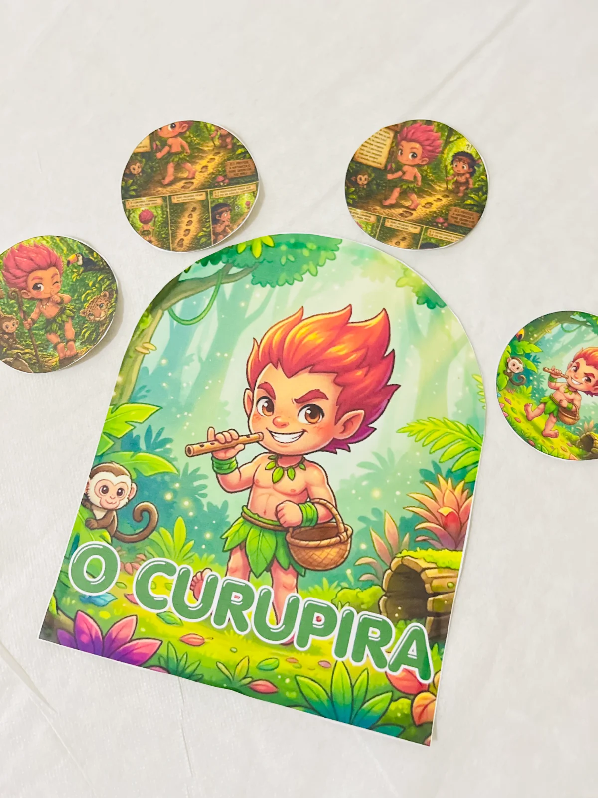 Luva - O Curupira – Atividades para Imprimir — amostra 3: A Lenda do Curupira Você já ouviu passos na mata