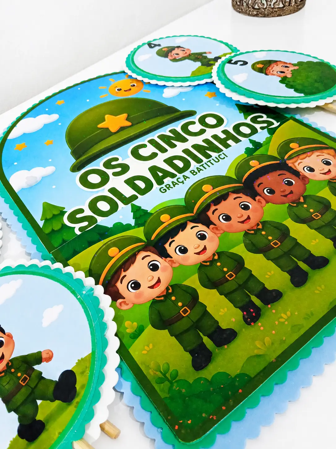 🪖Luva os 5 soldadinhos 🪖 — amostra 2: 🪖✨ OS CINCO SOLDADINHOS ✨🪖 Um recurso lúdico, colorido e encantador para deixar o…