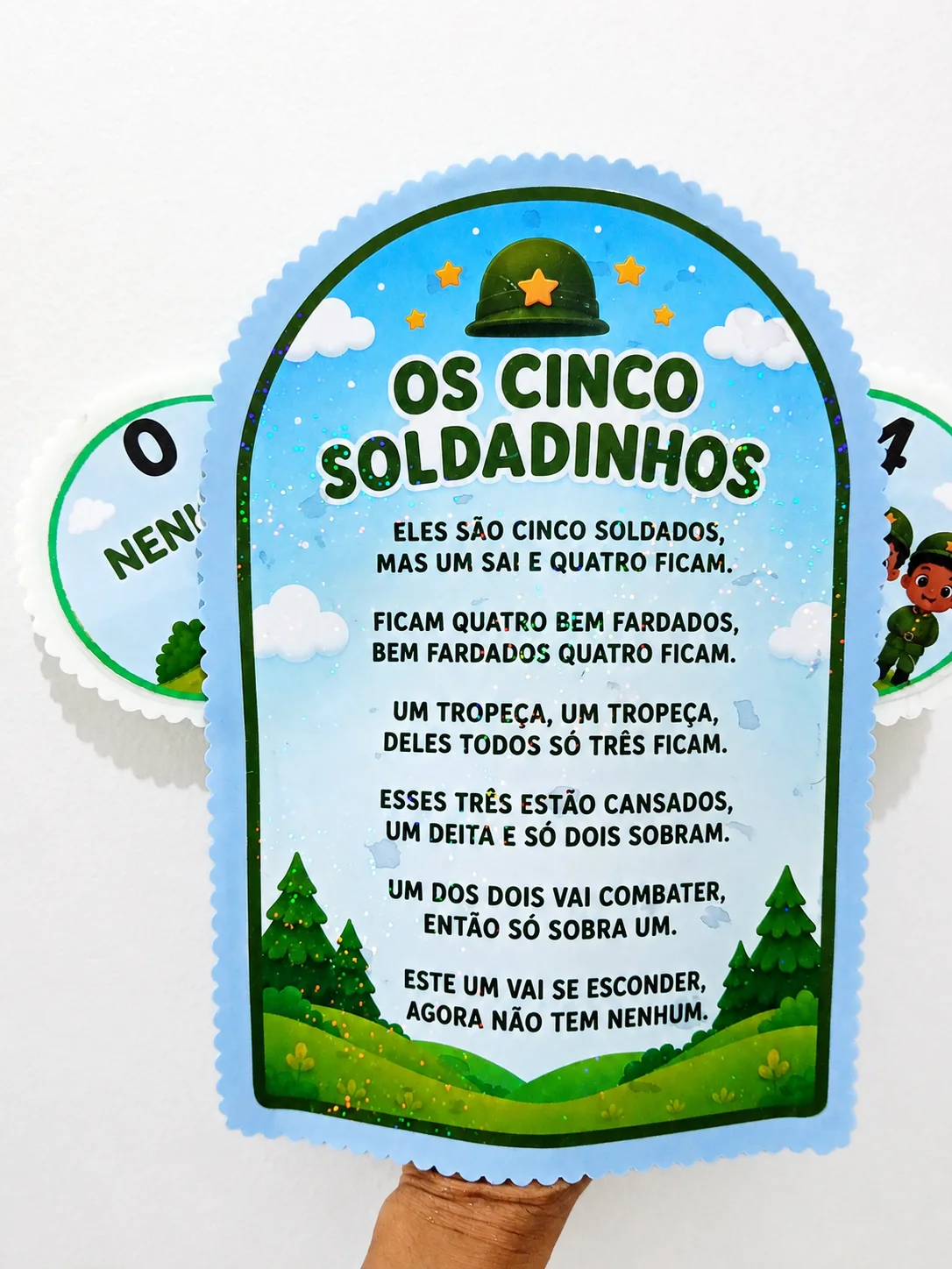 🪖Luva os 5 soldadinhos 🪖 — amostra 4: 🪖✨ OS CINCO SOLDADINHOS ✨🪖 Um recurso lúdico, colorido e encantador para deixar o…