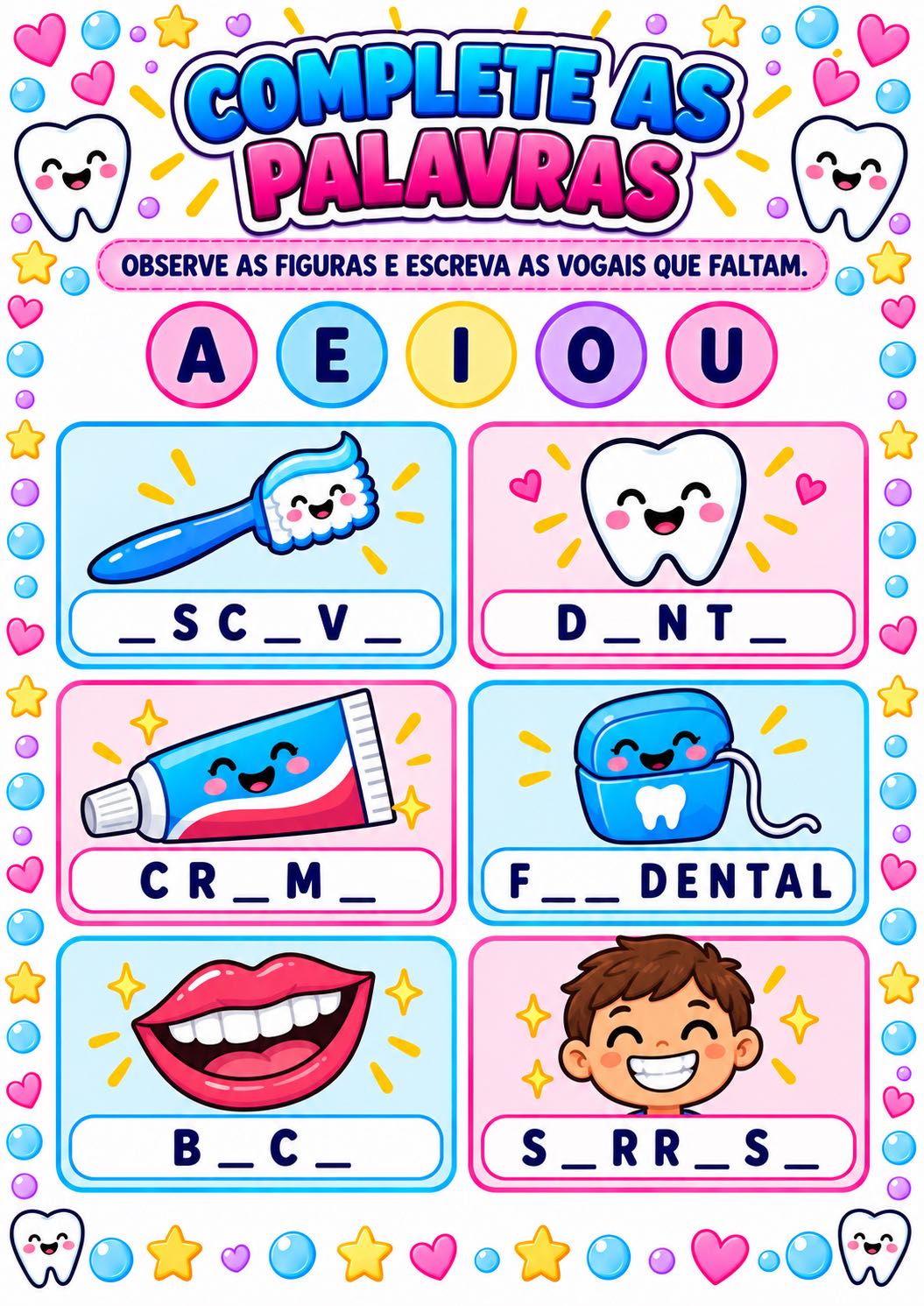 Luva Pedagógica de Higiene Bucal com Atividades e Bônus — amostra 4: Ensine higiene bucal de forma lúdica com luva…