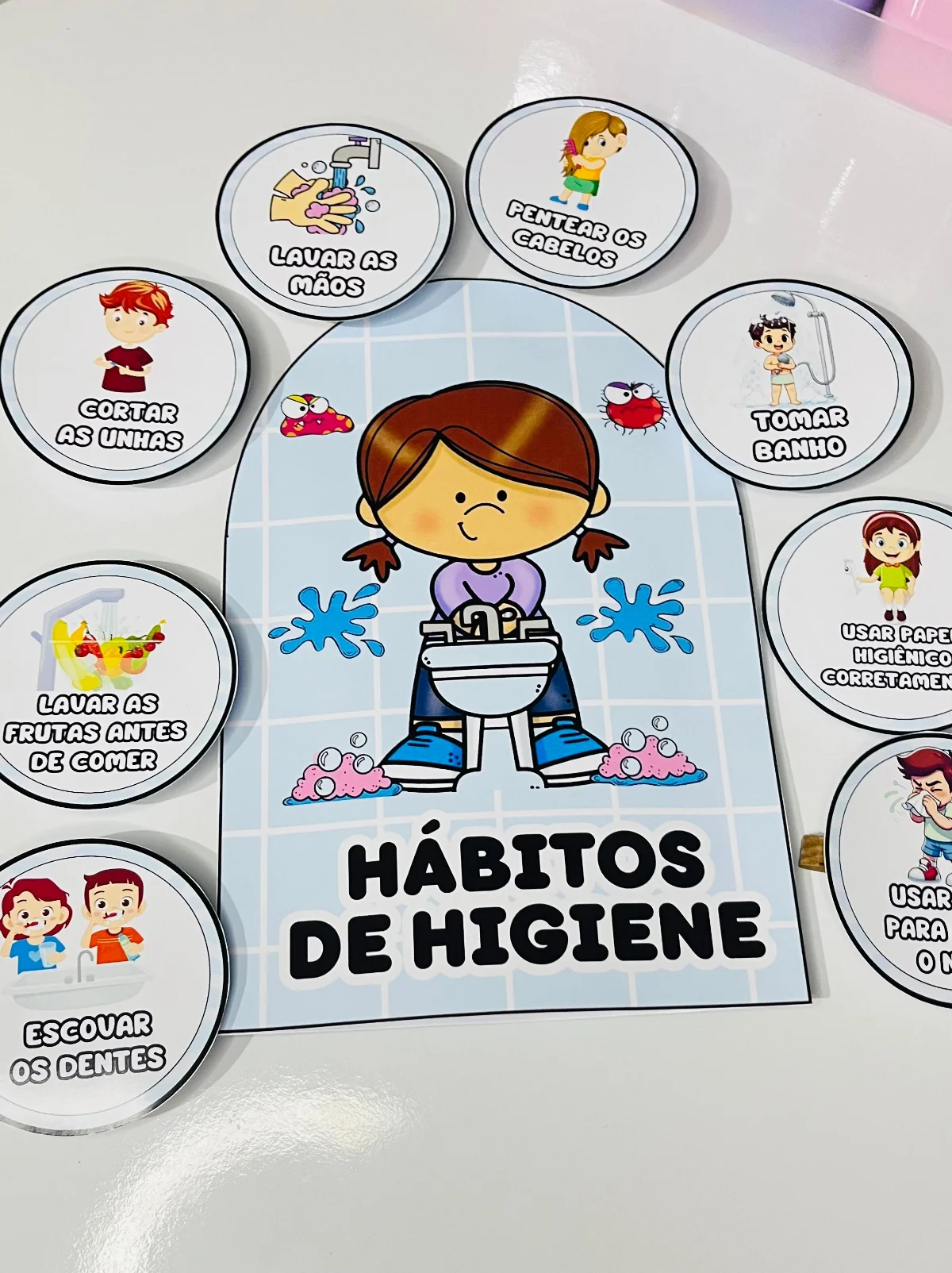Luva Pedagógica: Hábitos de higiene – PDF para Imprimir — amostra 5: HÁBITOS DE HIGIENE