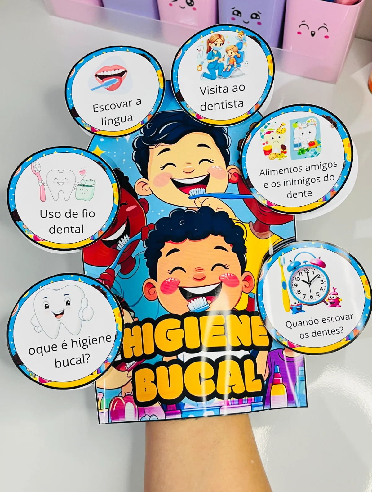 Luva Pedagógica Higiene Bucal - Educação infantil — amostra 3: O recurso criativo que estimula a participação das crianças…