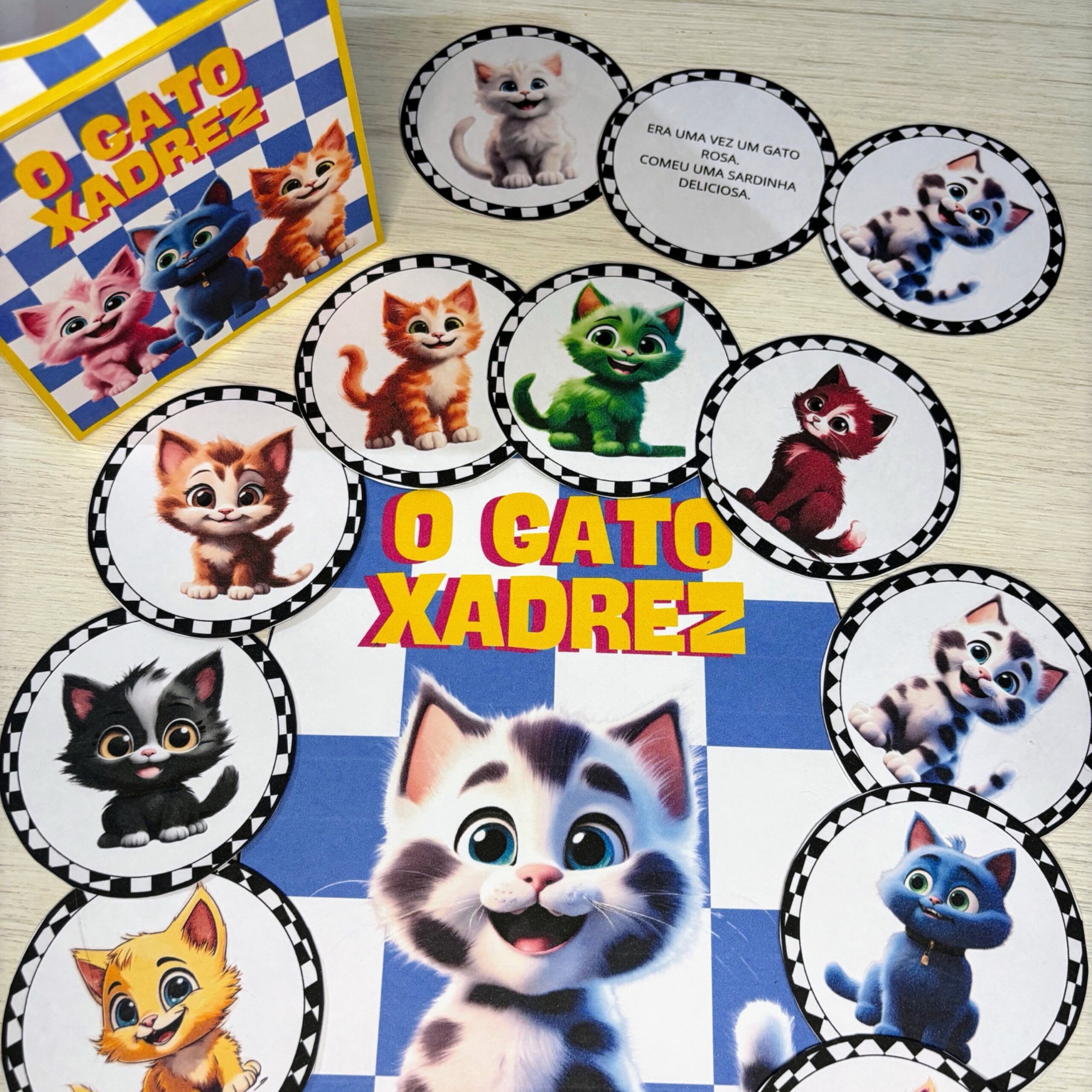 Luva pedagógica / história na luva: o gato xadrez – PDF para Imprimir | Educação Infantil — História para Educação…