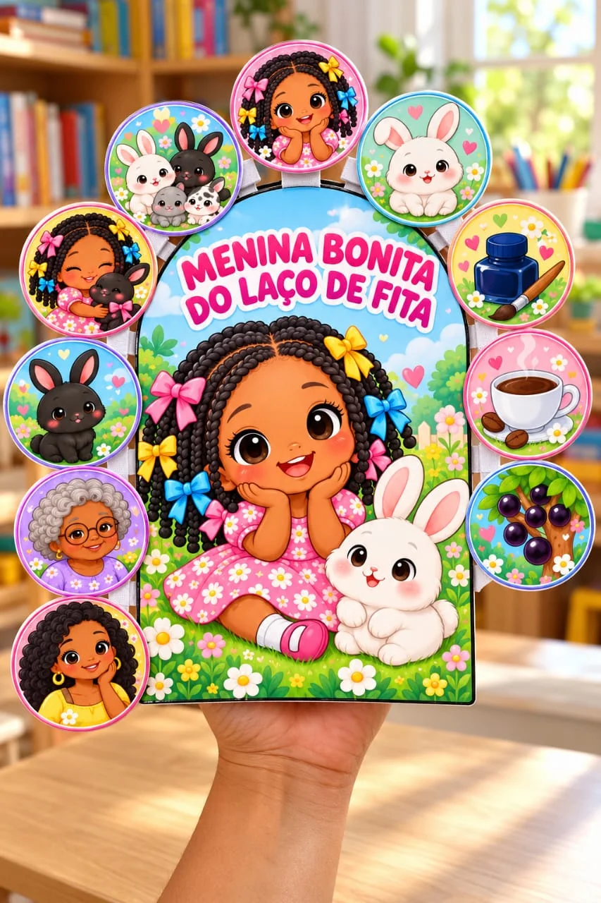 Luva Pedagógica Menina Bonita do Laço de Fita + 2 Atividades em PDF — amostra 4: 🧠 HABILIDADES ESTIMULADAS