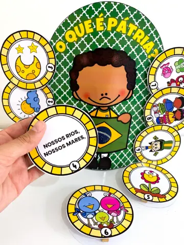 Luva-Poema O Que É Pátria – Educação Infantil — amostra 3: Luva-poema O Que É Pátria para trabalhar a Semana da Pátria na…