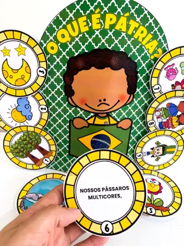 Luva-Poema O Que É Pátria – Educação Infantil — amostra 4: Luva-poema O Que É Pátria para trabalhar a Semana da Pátria na…