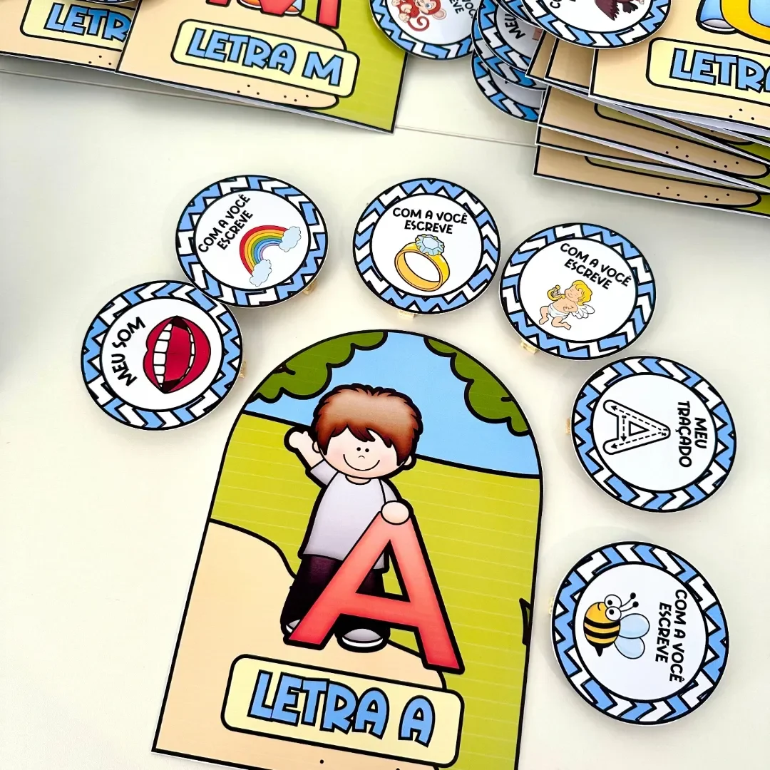 LUVAS DO ALFABETO – Atividades para Imprimir — amostra 1: O que vem no material
