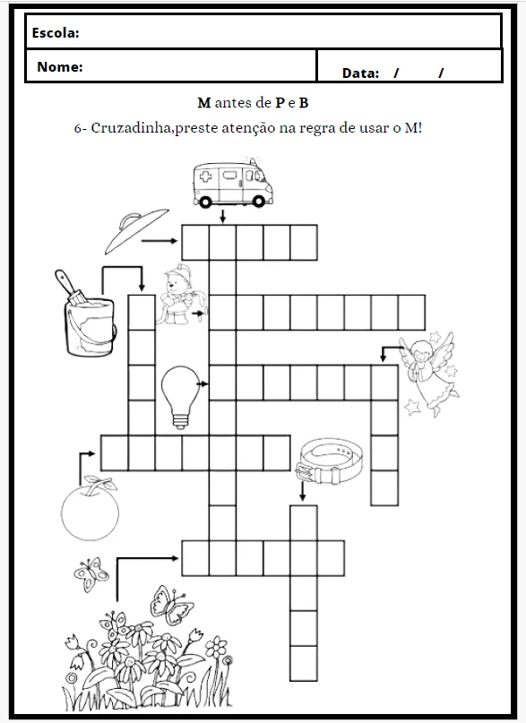 🤩 M ANTES DE P E B - Aprendendo Regras Ortográficas! 🤩 — amostra 4: Com o "M antes de P e B" , os alunos do 3º e 4º ano…