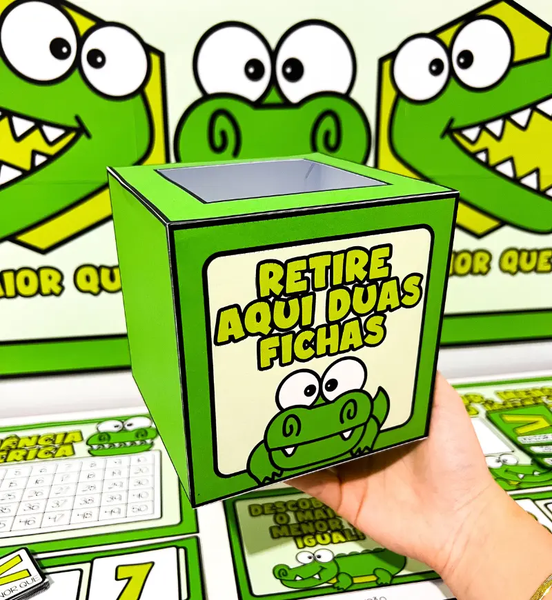 Maior, Menor ou Igual: Kit de Matemática em PDF com Jogos — amostra 3: Como usar nas aulas de matemática