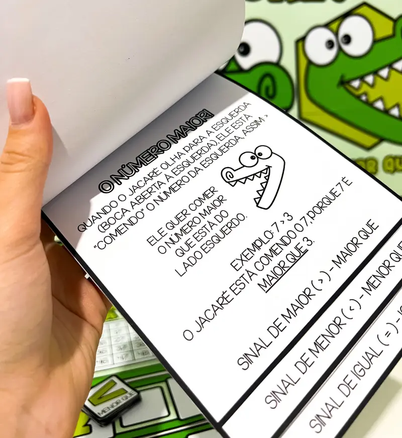 Maior, Menor ou Igual: Kit de Matemática em PDF com Jogos — amostra 7: Trabalhe a comparação de números até 50 com um kit…