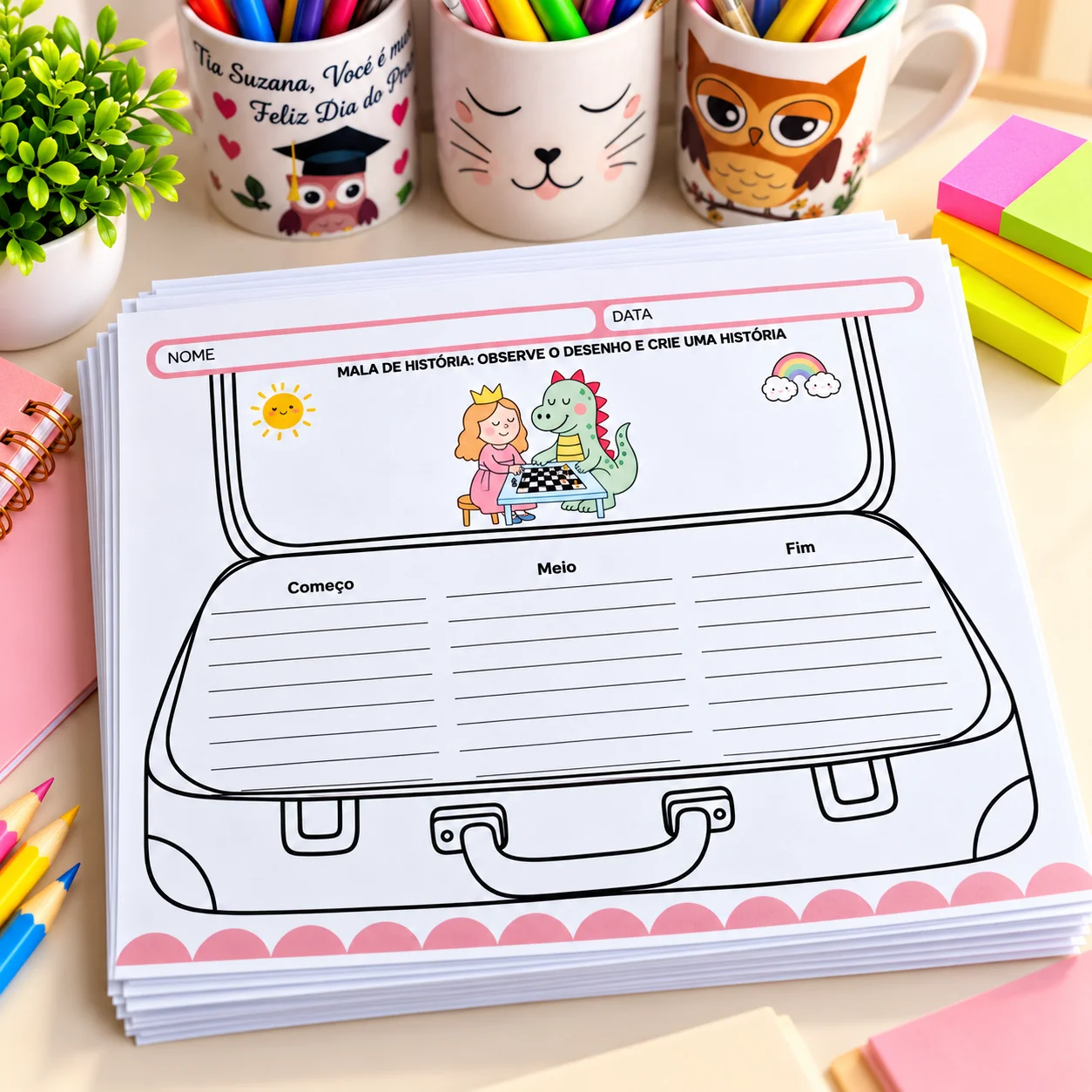 Mala de História – Produção de Texto para 2º e 3º Ano — amostra 2: 51 páginas de produção de texto para 2º e 3º ano