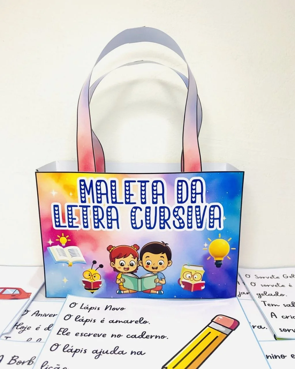 Maleta da Letra Cursiva Educação infantil — amostra 1: Uma forma prática e divertida de trabalhar a escrita cursiva com as…