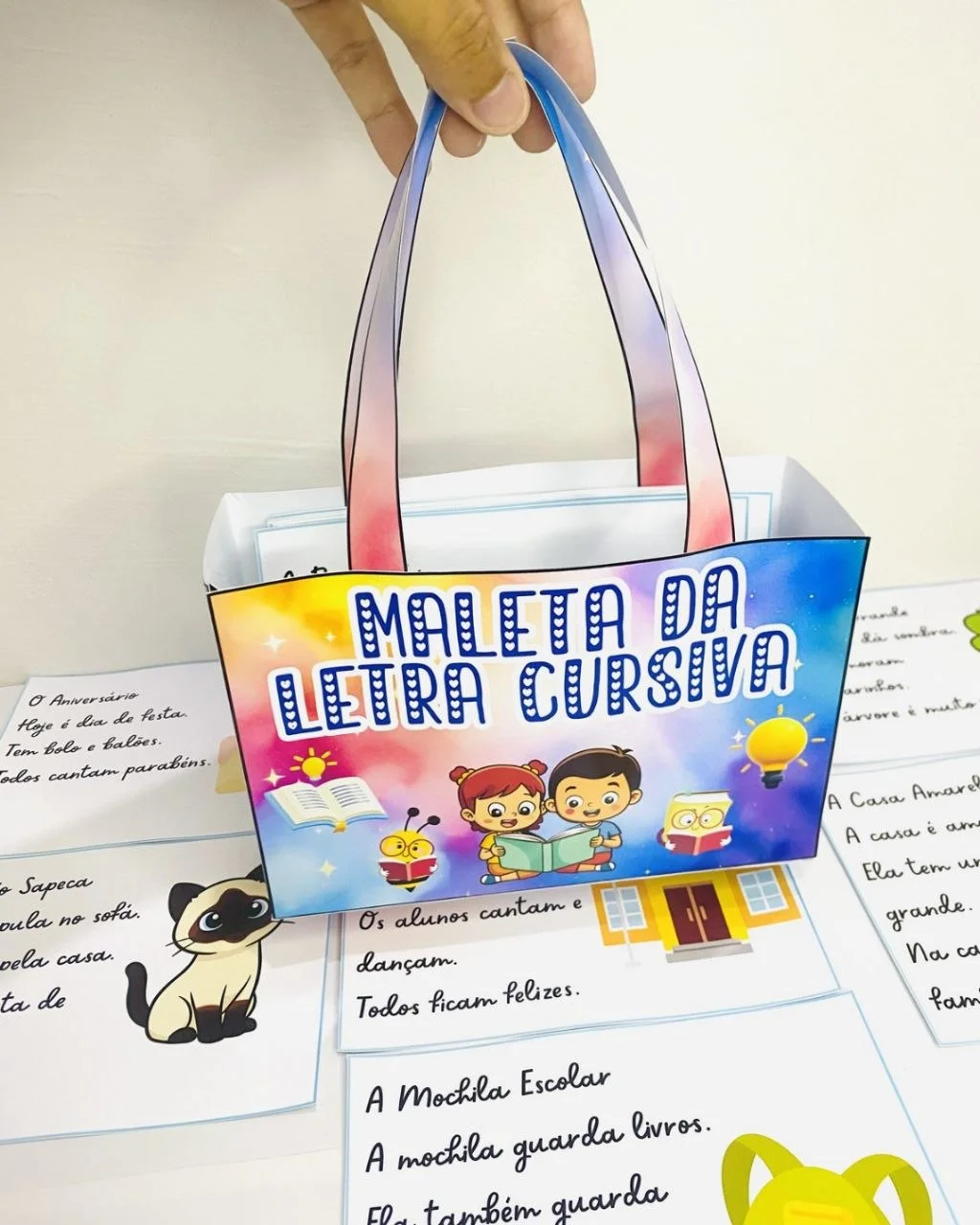 Maleta da Letra Cursiva Educação infantil — amostra 6: Uma forma prática e divertida de trabalhar a escrita cursiva com as…