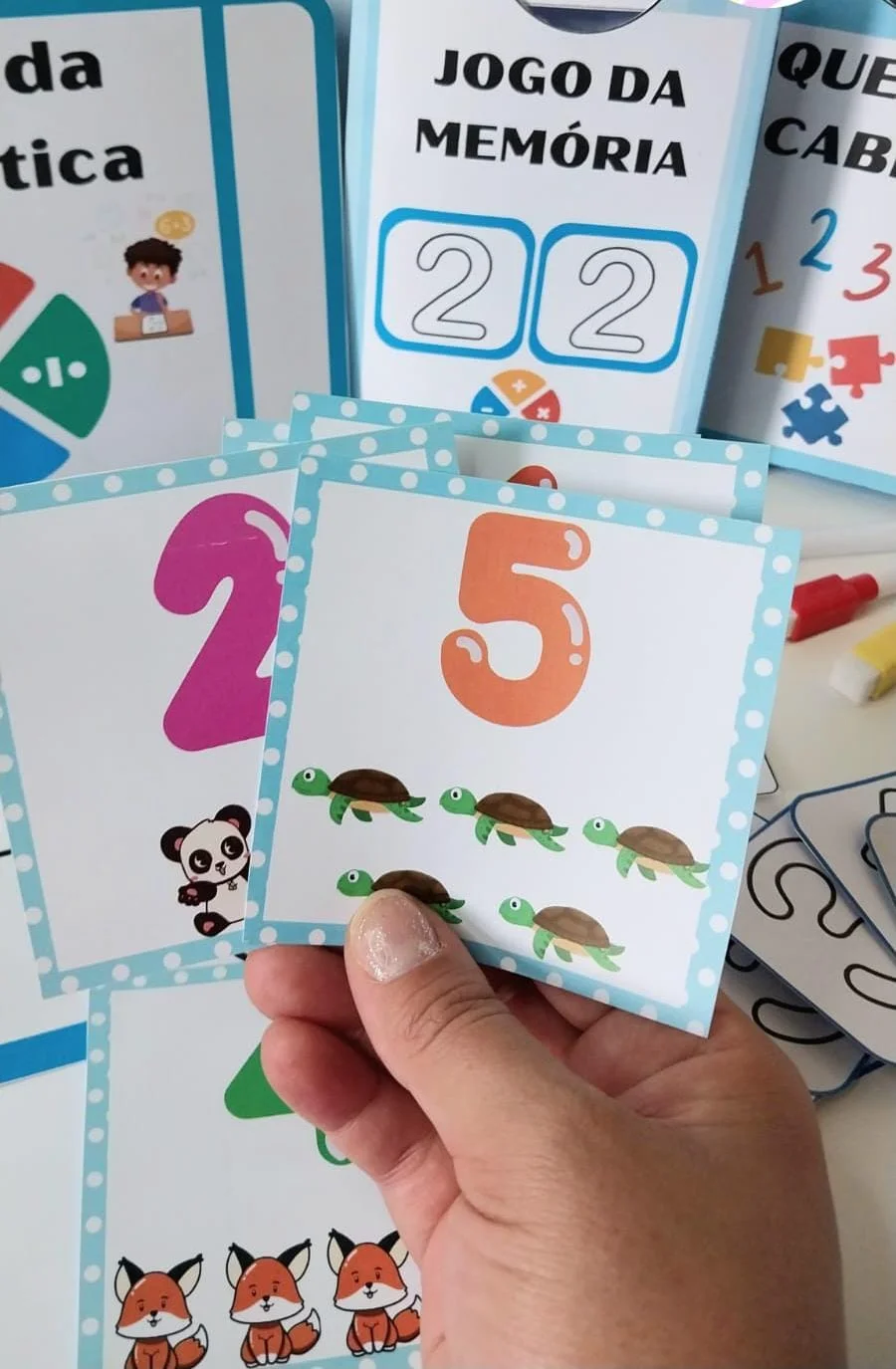 🧮 Maleta da Matemática: Jogos e Atividades para Imprimir — amostra 2: Kit pedagógico interativo com quebra-cabeças…