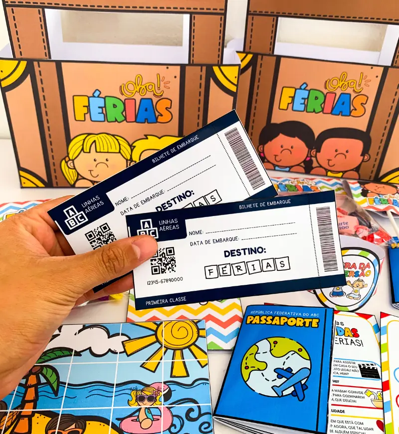 Maleta de Férias em PDF: uma viagem de brincadeira — amostra 3: Como usar em sala de aula
