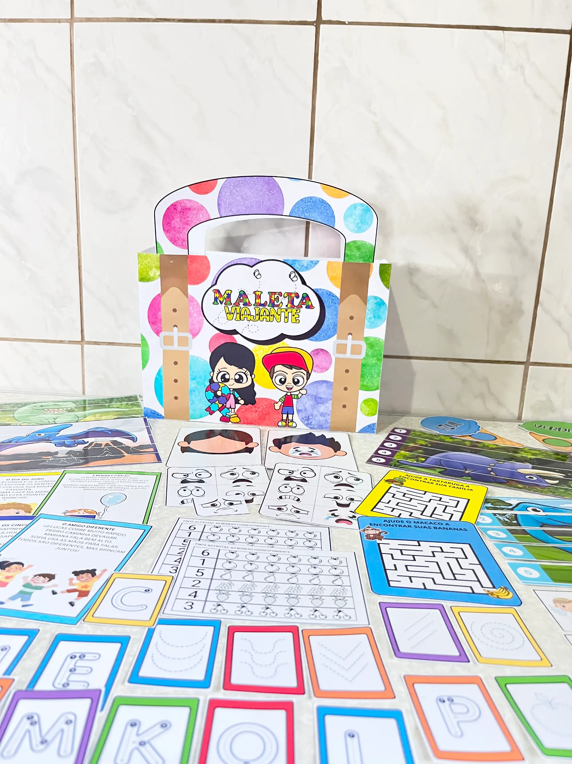 Maleta Viajante Inclusiva – Aprender é uma Aventura! — amostra 1: Uma experiência lúdica e sensorial para fortalecer o…