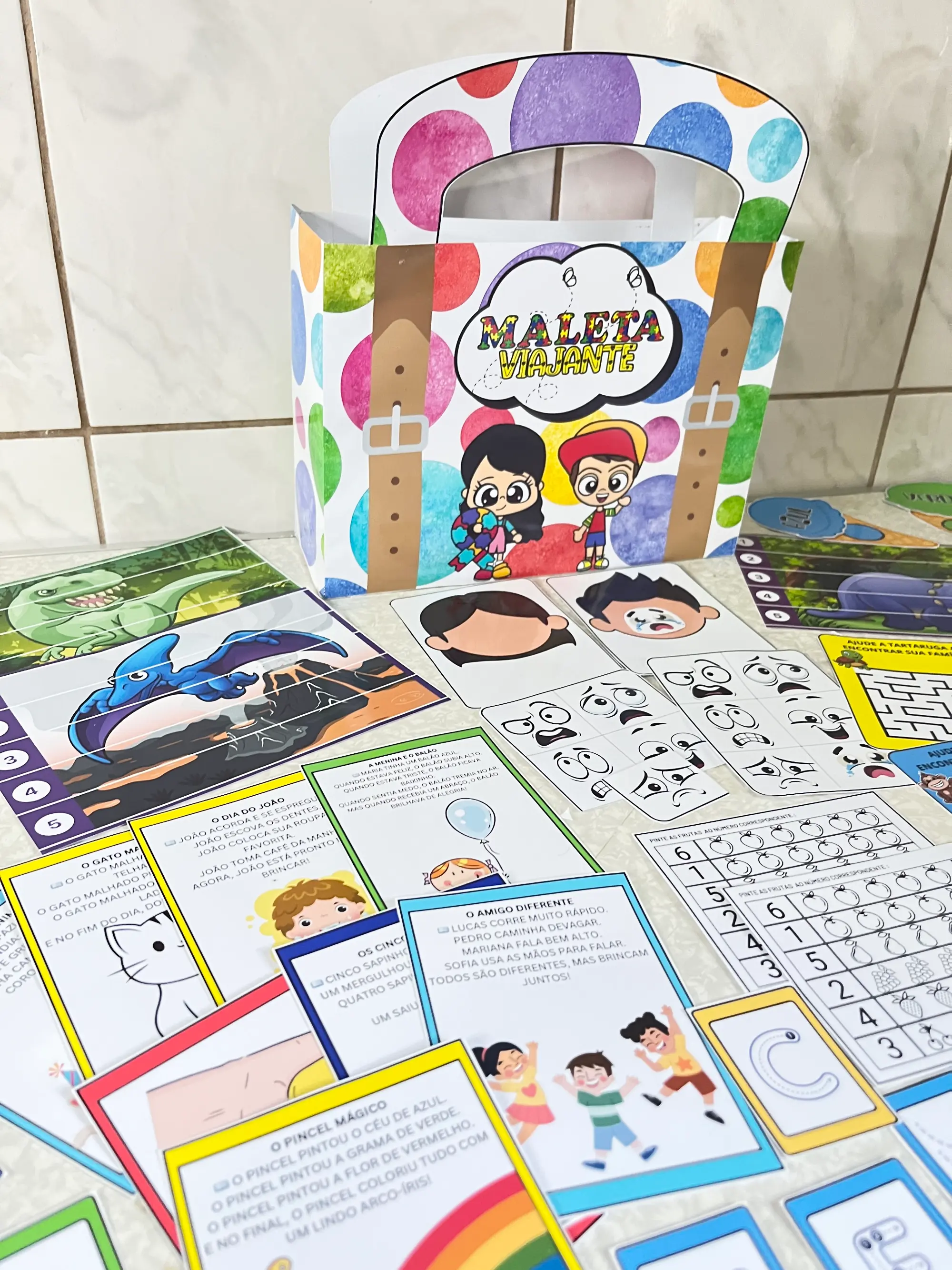 Maleta Viajante Inclusiva – Aprender é uma Aventura! — amostra 2: Uma experiência lúdica e sensorial para fortalecer o…