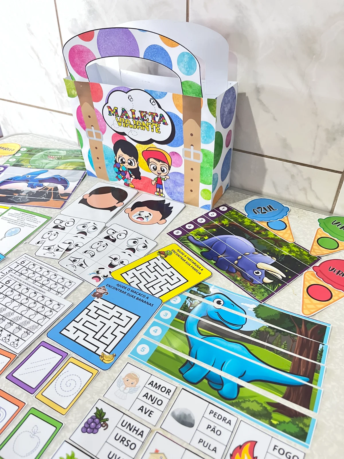 Maleta Viajante Inclusiva educação infantil — amostra 2: 📚🎒 Maleta Viajante Inclusiva – Aprender é uma Aventura