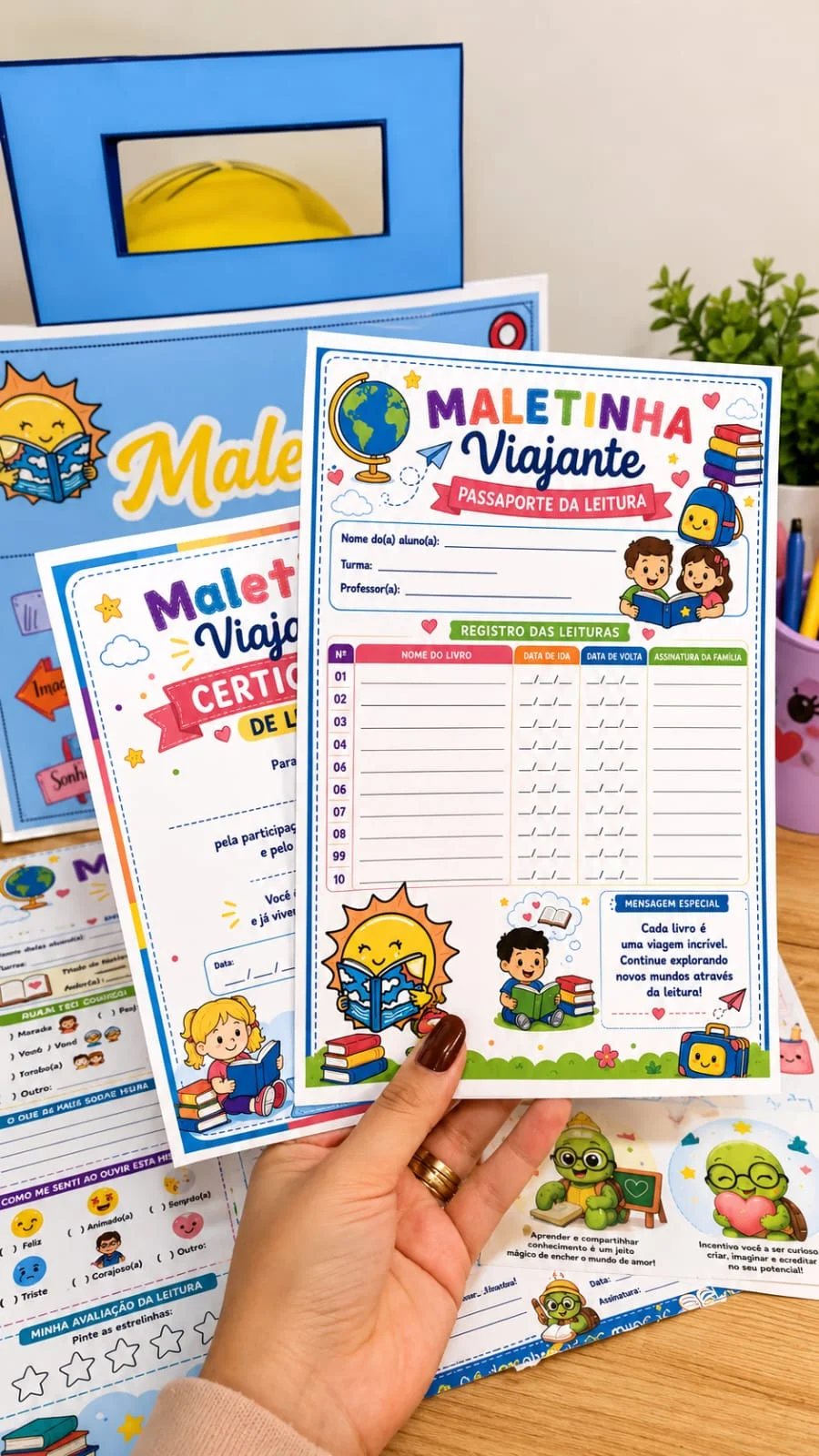 Maletinha Viajante da Leitura - Projeto de Incentivo à Leitura com — amostra 2: A Maletinha Viajante da Leitura foi…