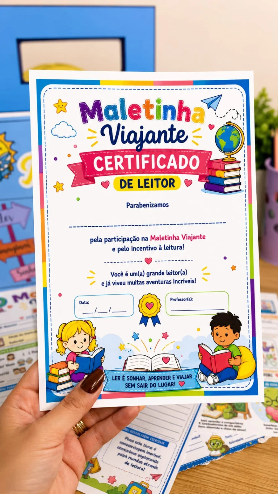 Maletinha Viajante da Leitura - Projeto de Incentivo à Leitura com — amostra 4: A Maletinha Viajante da Leitura foi…