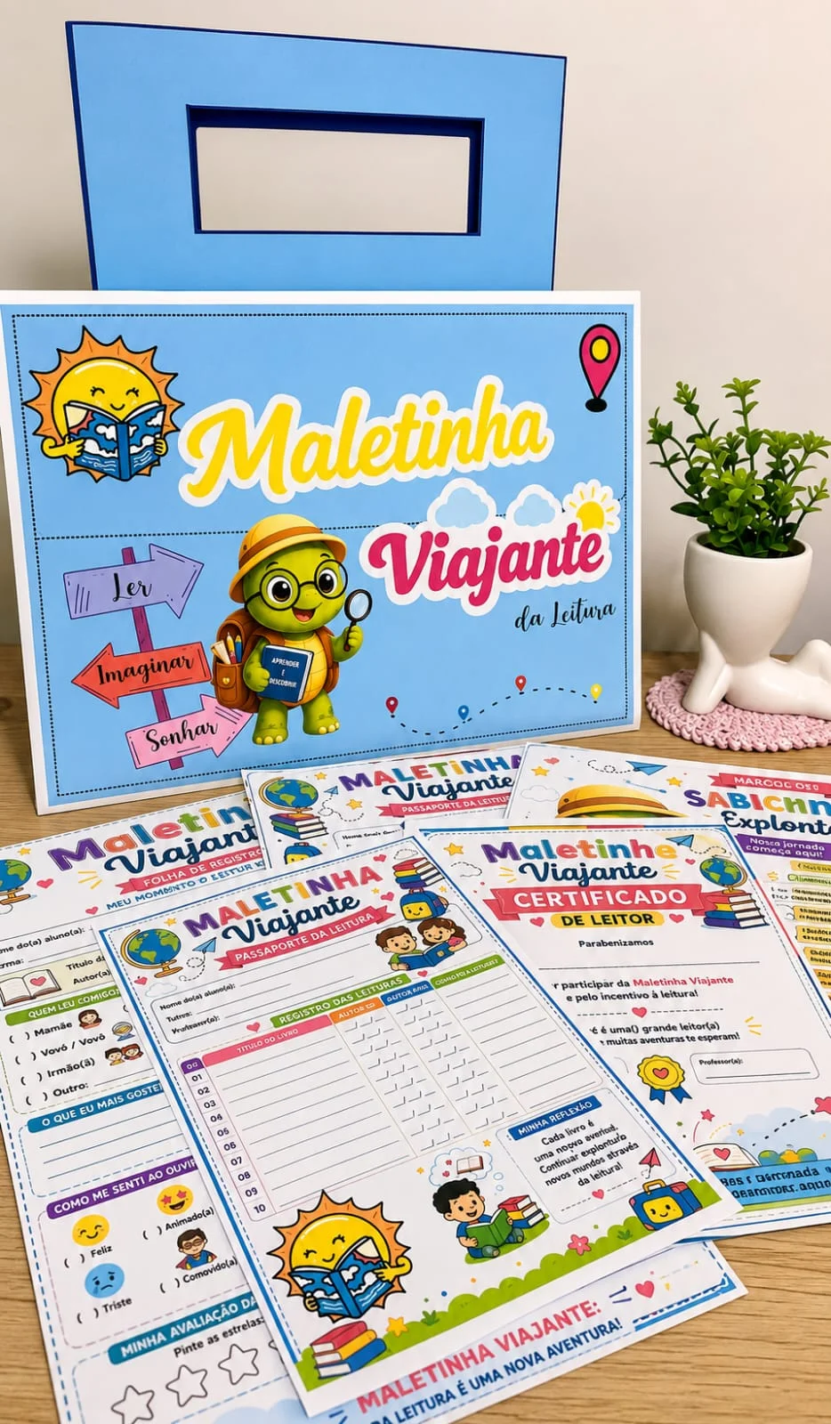 Maletinha Viajante da Leitura - Projeto de Incentivo à Leitura com — capa do material