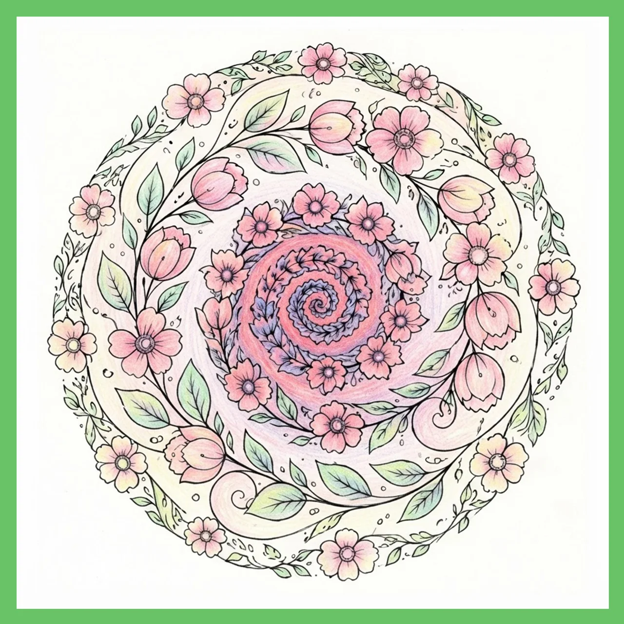 Livro para imprimir - Mandalas da Primavera — amostra 4: 🌸 Leve a beleza da primavera para sua sala de aula!