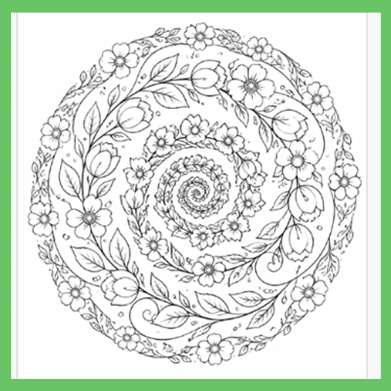 Livro para imprimir - Mandalas da Primavera — amostra 5: Um recurso delicado, versátil e encantador para criar momentos de…