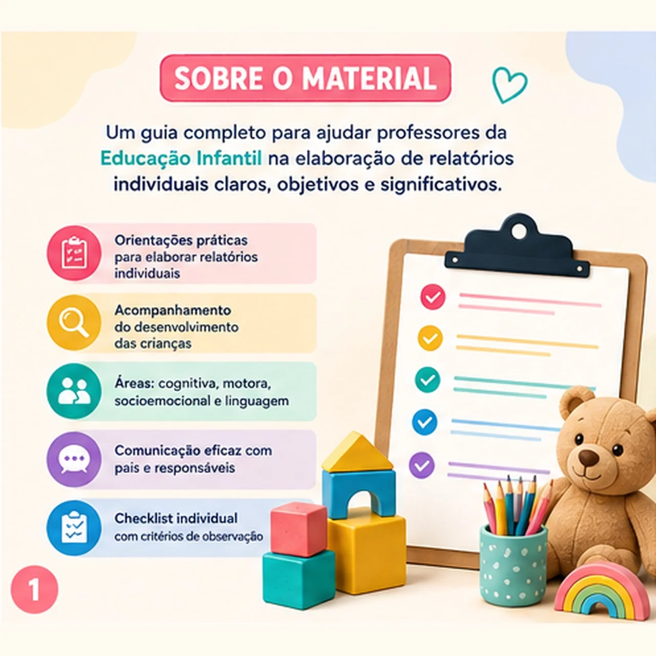 Manual de Relatórios da Educação Infantil — amostra 1: Manual com orientações, exemplos e checklist para elaborar…