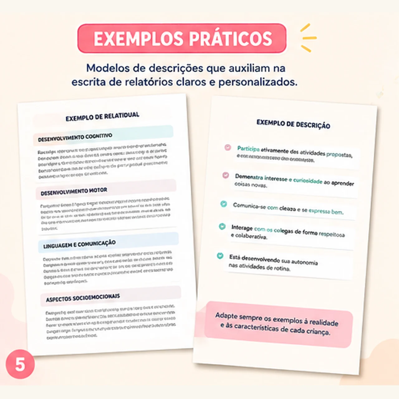 Manual de Relatórios da Educação Infantil — amostra 4: Manual com orientações, exemplos e checklist para elaborar…