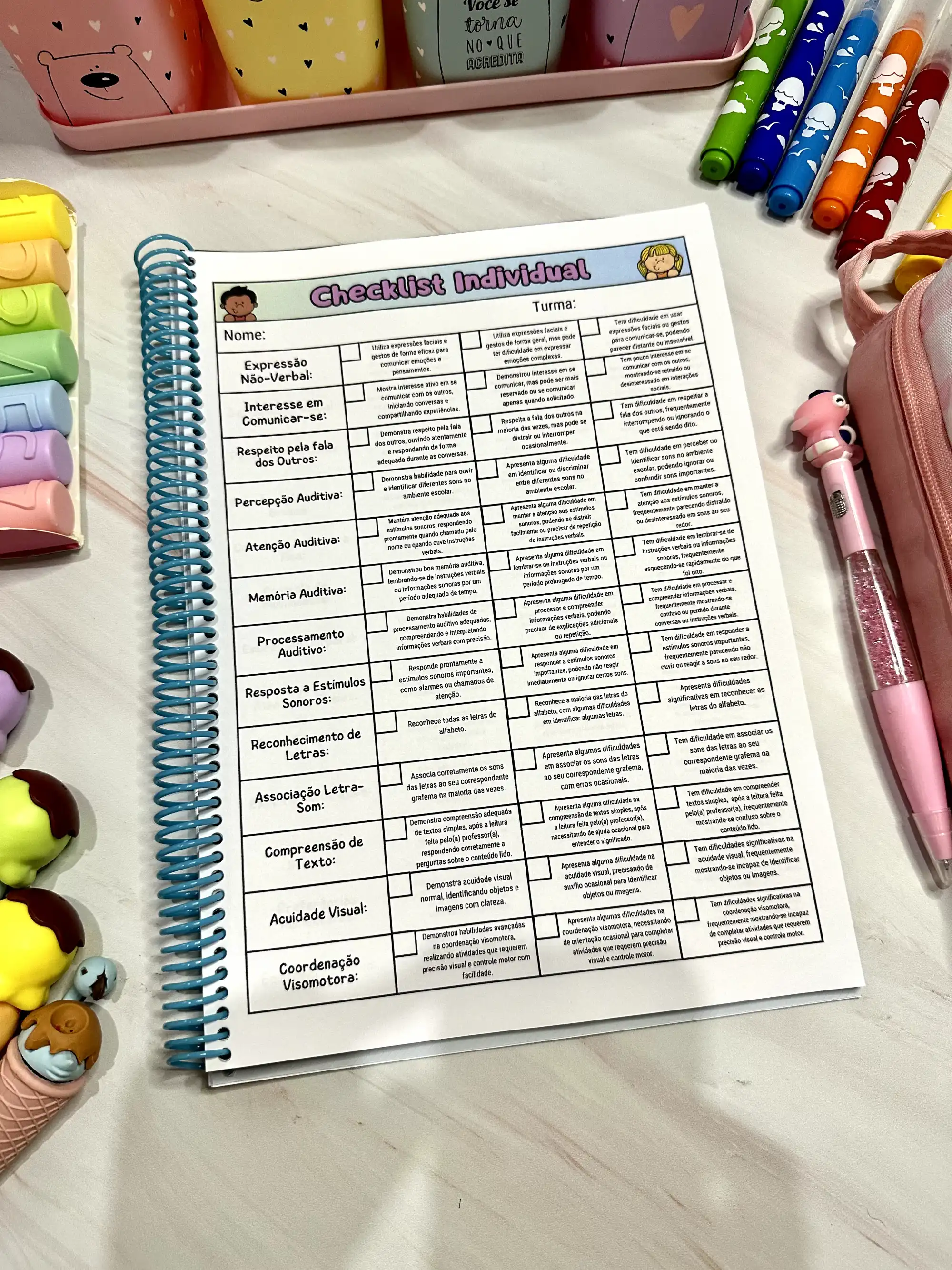 Manual dos Relatórios com mais de 40 itens para serem avaliados em PDF — Alfabetização para Educação Infantil: Manual dos…