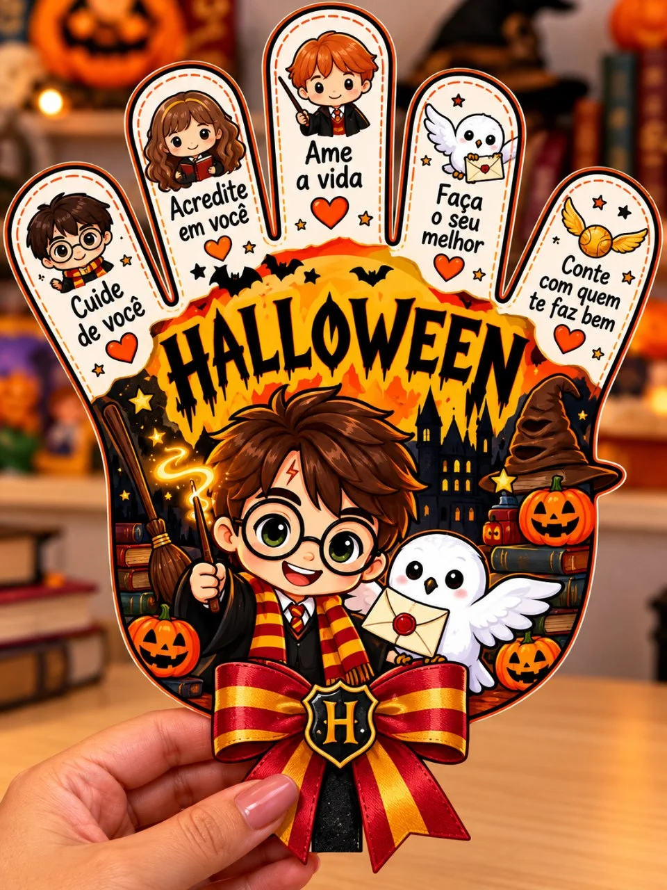 MÃO MÁGICA – HARRY POTTER PARA DOCES E MARCA-PÁGINAS! — Datas comemorativas para 3º ano: ✨ Um material criativo e…