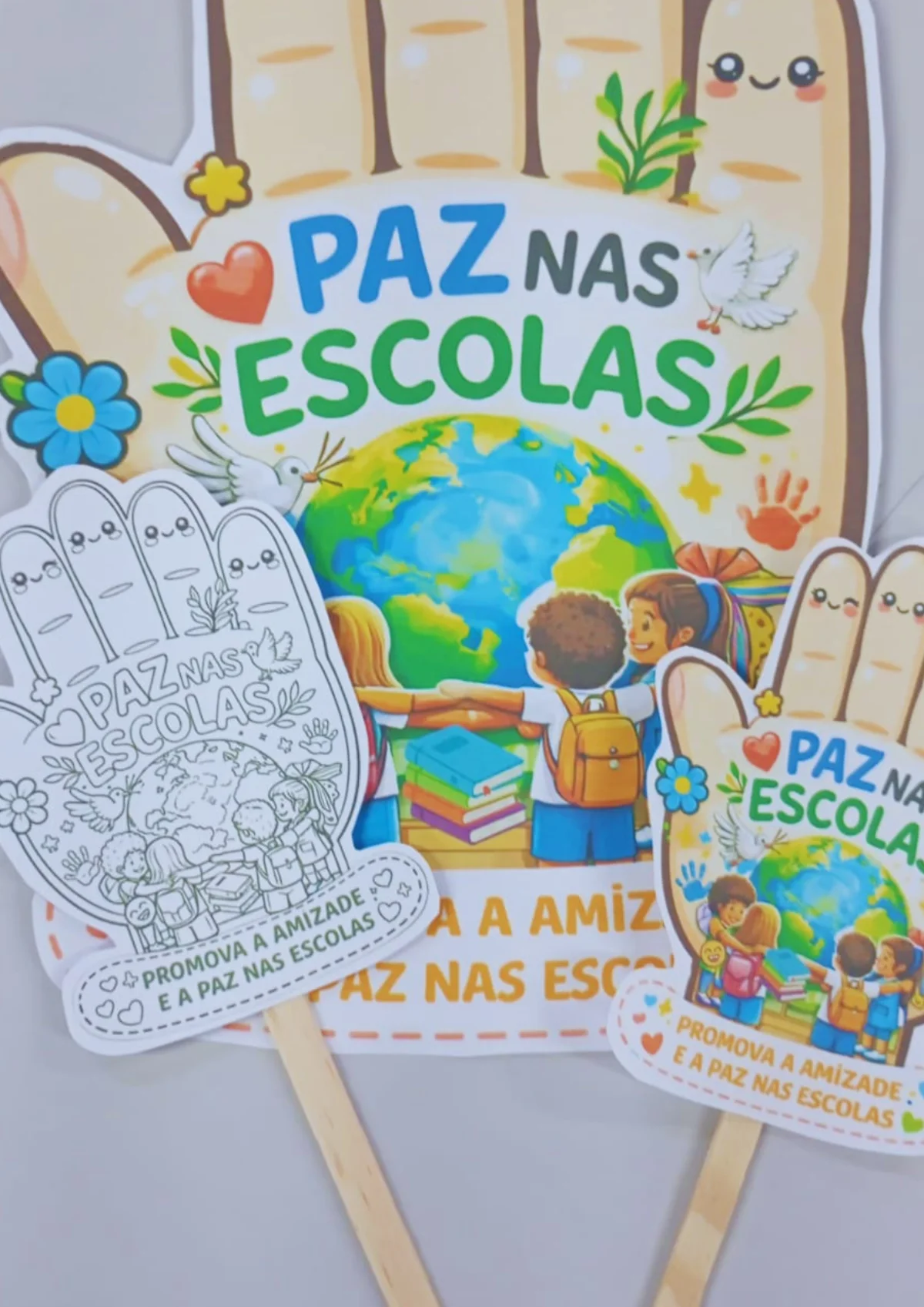 Mãozinha Paz nas Escolas – Atividade Educação Emocional para Imprimir — Atividades para Educação Infantil: Leve para sua…