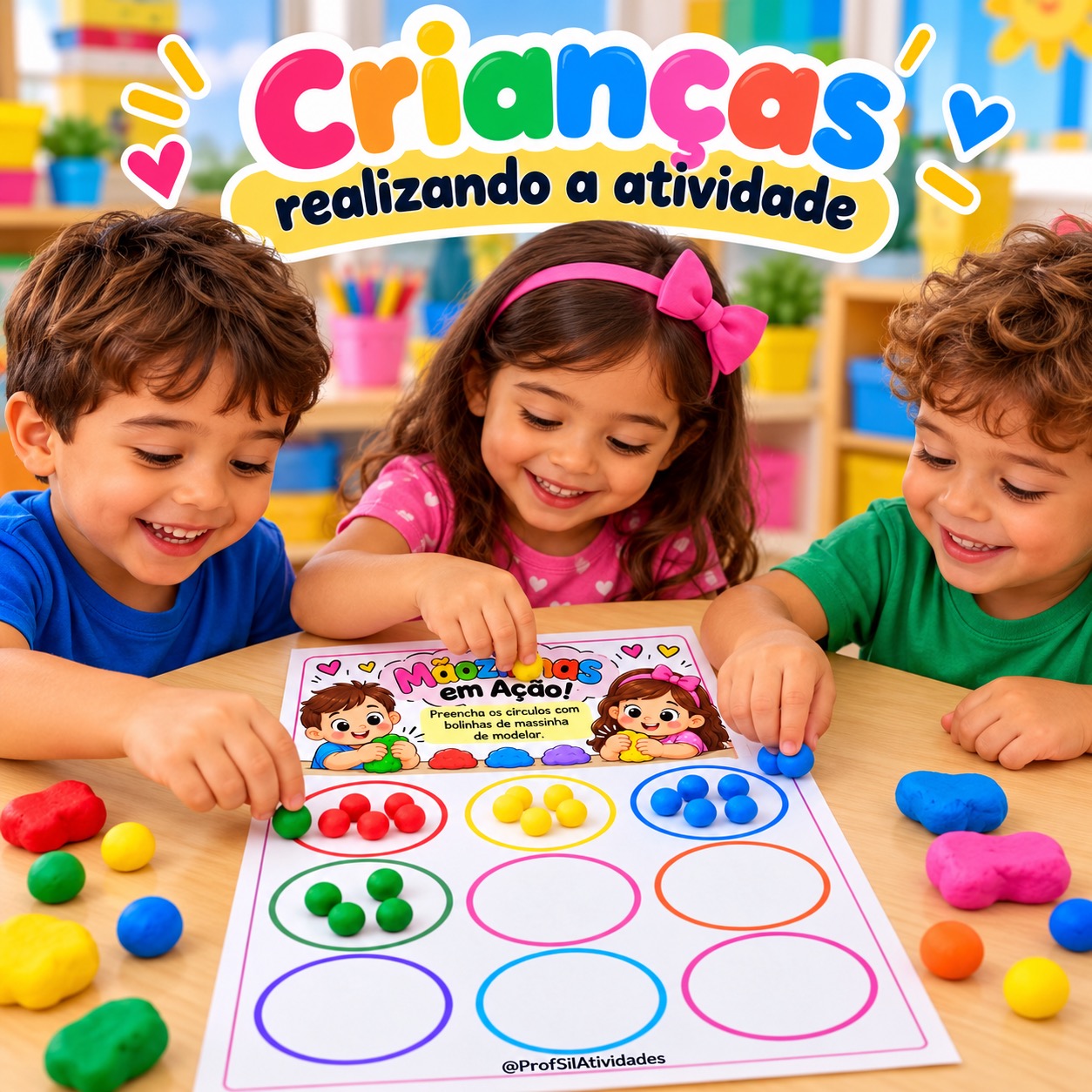 Mãozinhas em Ação – Kit de Coordenação Motora Fina — amostra 3: @ProfSilAtividades Mãozinhas em Ação – Kit de Coordenação Motora Fina — amostra 3: @ProfSilAtividades