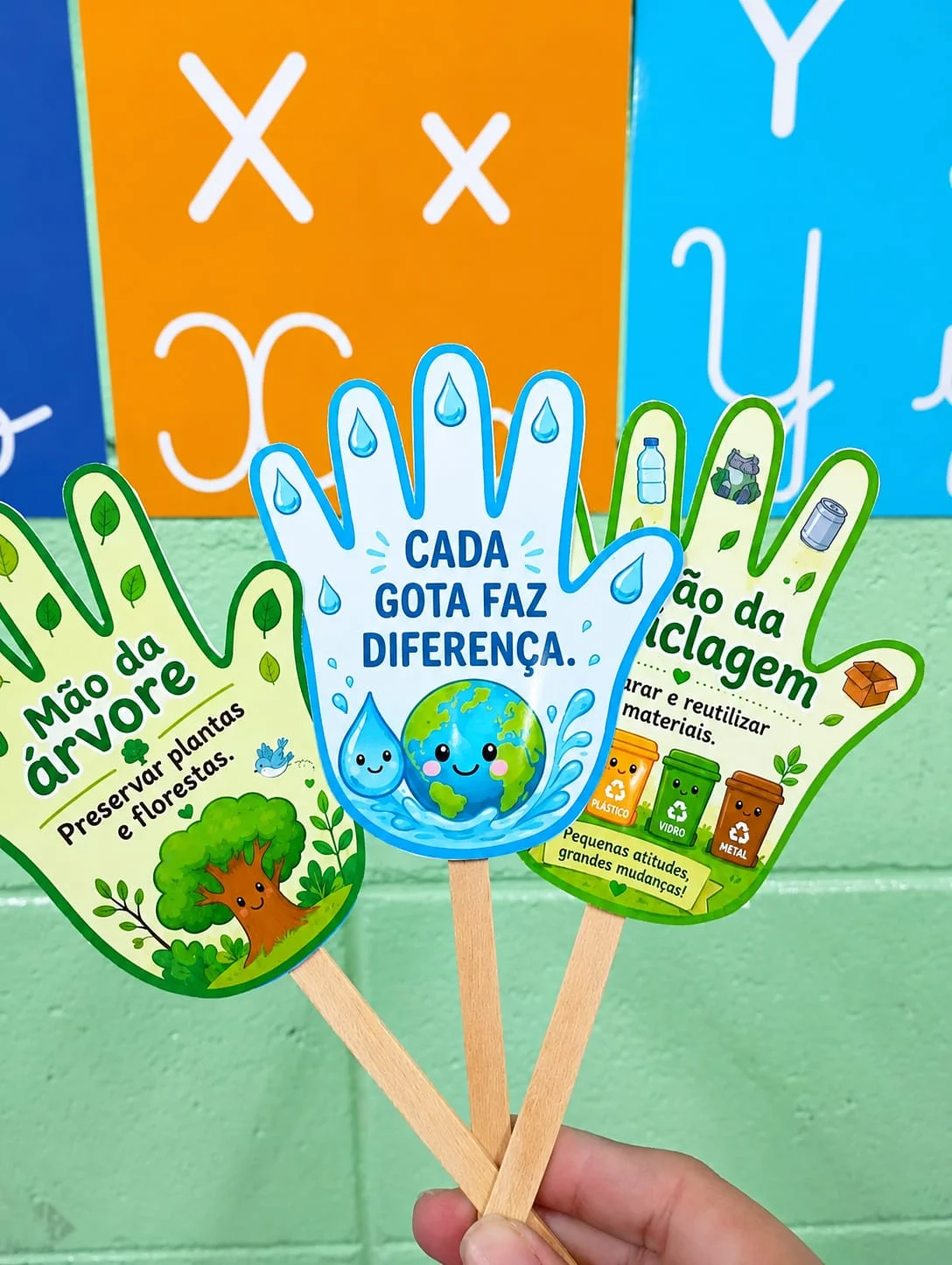 🌱✨ MÃOZINHAS GUARDIÃS DO MEIO AMBIENTE ✨🌱 — amostra 3: Um material educativo encantador e super criativo para trabalhar…