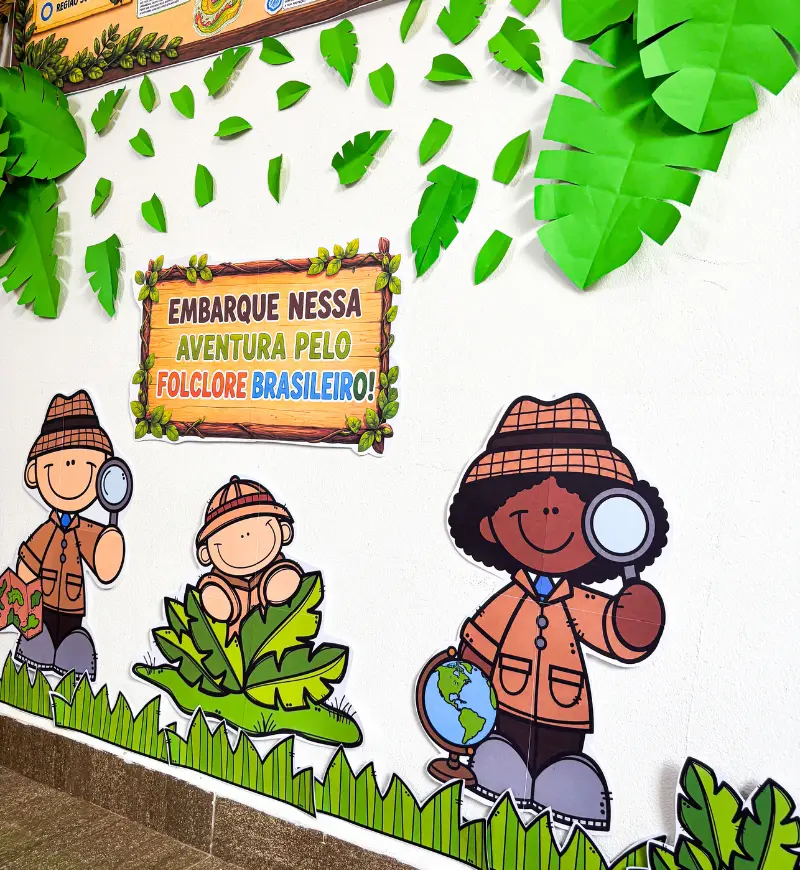 Mapa das Lendas: Painel Interativo de Folclore para Imprimir — amostra 5: Explore o folclore brasileiro com um painel em…
