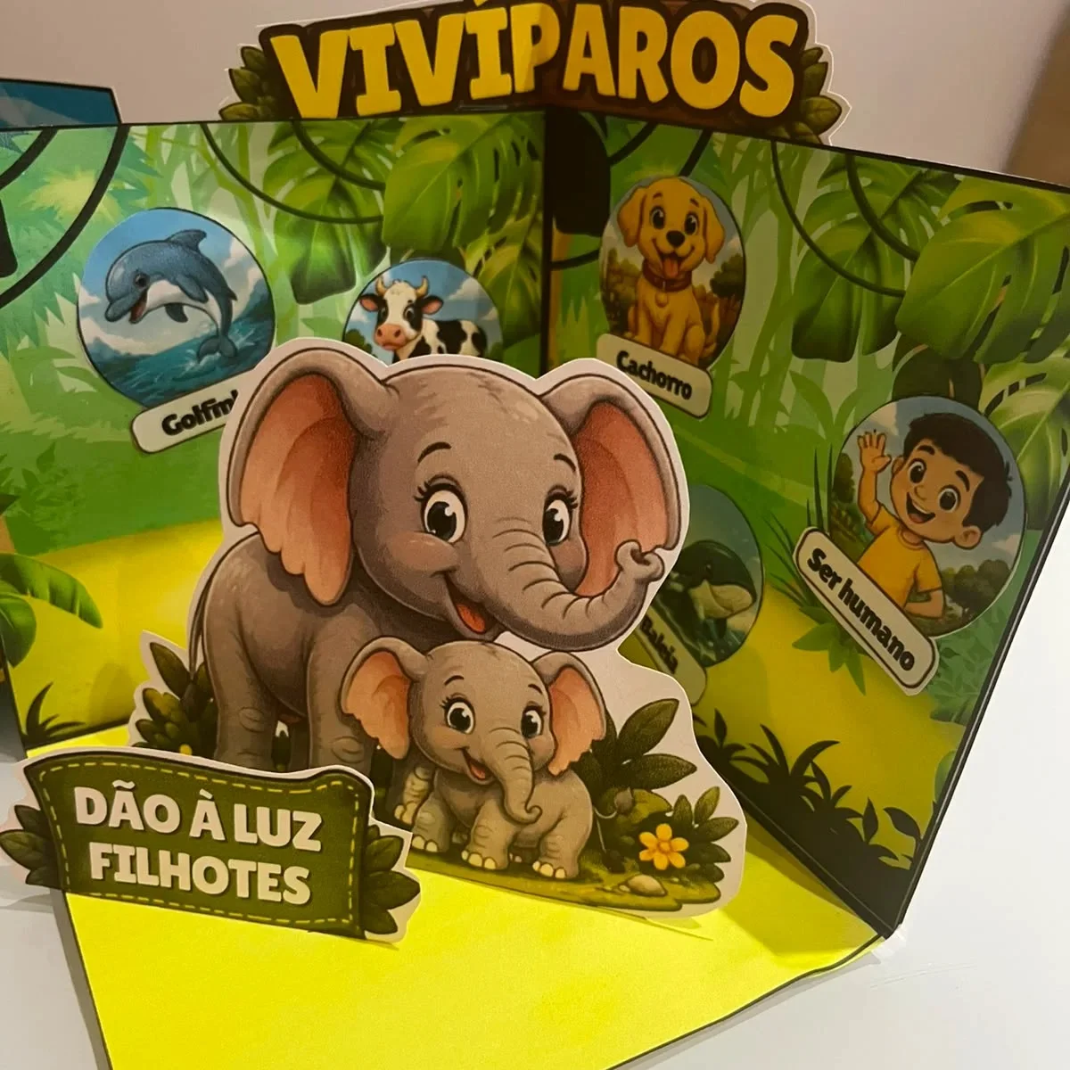Maquete Tipos de Reprodução dos Ovíparos, Vivíparos e Ovovivíparos — capa do material