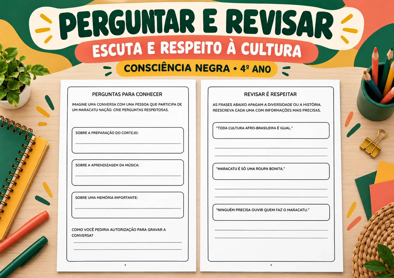 Maracatu Nação: Memória em Movimento — Consciência Negra — 4º Ano — amostra 2: Indicado para leitura compartilhada,…
