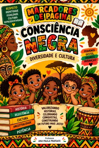 MARCADOR DE PÁGINA DIA DA CONSCIÊNCIA NEGRA - DIVERSIDADE — capa do material