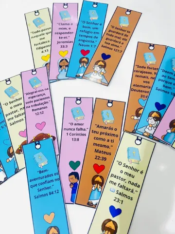 Marcadores de Bíblia Infantil - Ensino Religioso — amostra 3: 📚O Kit de Marcadores Bíblicos é um arquivo digital em PDF…
