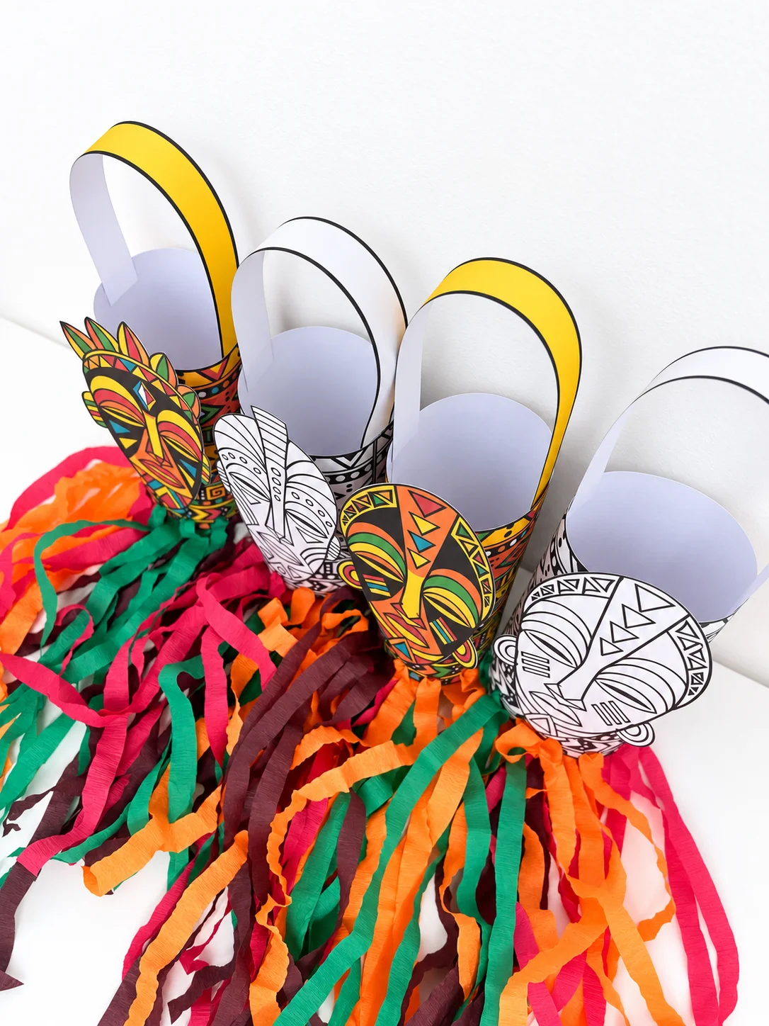 Máscaras Africanas – Arte e Cultura Africana para Imprimir — amostra 3: Sugestões de aplicação