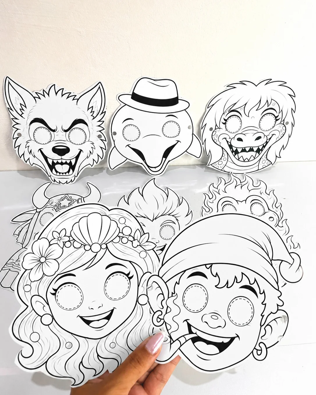Máscaras do folclore para colorir – PDF para Imprimir — amostra 3: Torne as aulas de Folclore mais divertidas e criativas