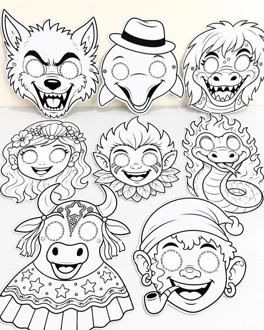 Máscaras do folclore para colorir – PDF para Imprimir — Datas comemorativas para Educação Infantil: Torne as aulas de…