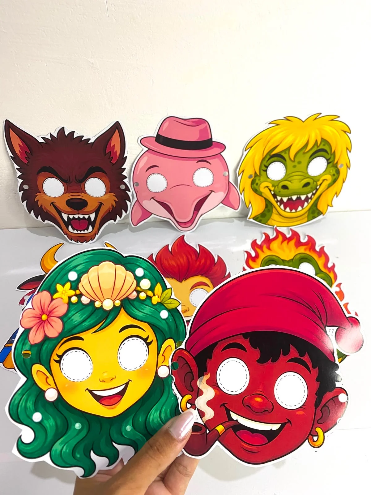 Máscaras do folclore – PDF para Imprimir — amostra 3: Deixe o Folclore Brasileiro ainda mais divertido com este kit de…